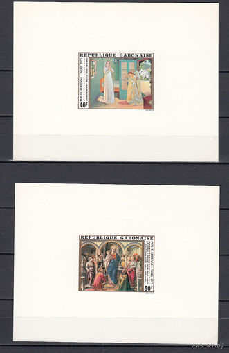 Живопись. Габон. 1975. 2 блока б/з (картон). Michel N 573-574 (- е)