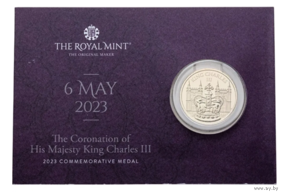 Великобритания Коронационный жетон Карла III 2023 год