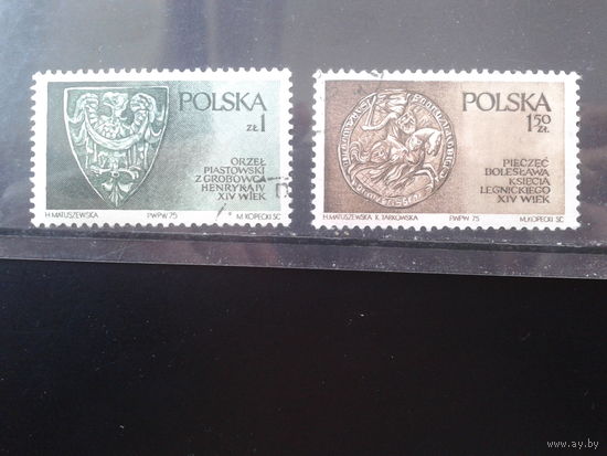 Польша 1975 Династия Пястов, герб и печать