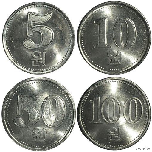Северная Корея (КНДР) набор монет (4 шт), 2005 [UNC]