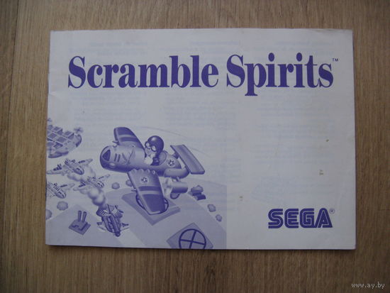 Инструкция к игровому картриджу SEGA японская оригинал