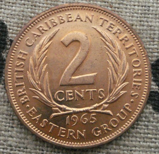 2 цента 1965 Восточные Карибы