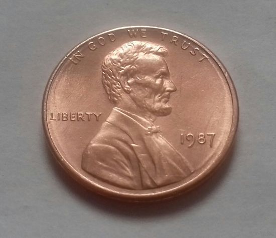 1 цент США 1987 г.