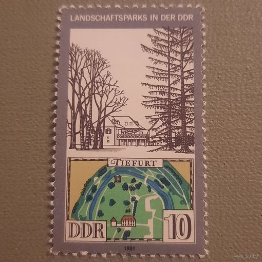 ГДР 1981. Ландшафтный парк Tiefurt