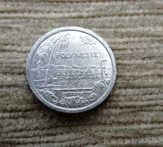 Werty71 Французская Полинезия 1 франк 1990