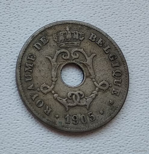 Бельгия 10 сантимов, 1905 'BELGIQUE' 3-2-5