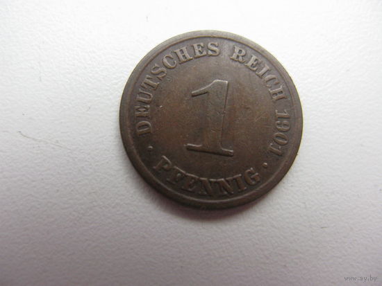 1 пфенниг 1901 А  ( редкость )