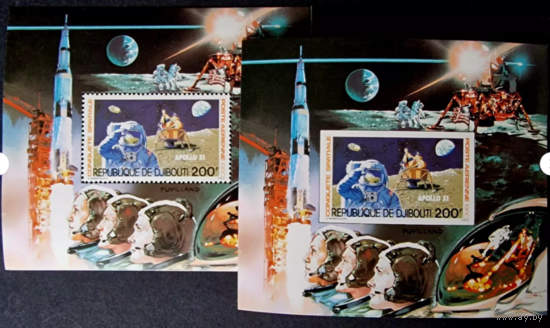 Джибути 1980 Аполлон 11 КОСМОС  MNH