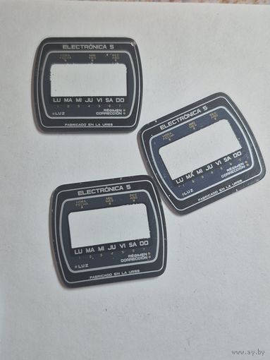 Маска часов электроника.  Стекло к часам электроника