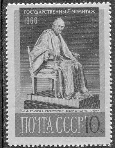 СССР 1966. Эрмитаж. Статуя Вольтера