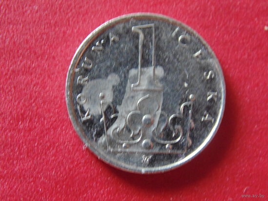Чехия 1 крона 2003 год.
