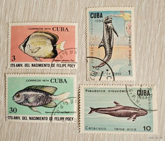 Куба. Фауна.1974г.,1984г. Цена за все.