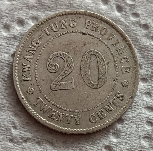 Китай провинция Кванг-Тунг 20 центов 1919