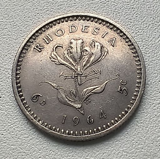 Родезия 6 пенсов 1964 4-4-47