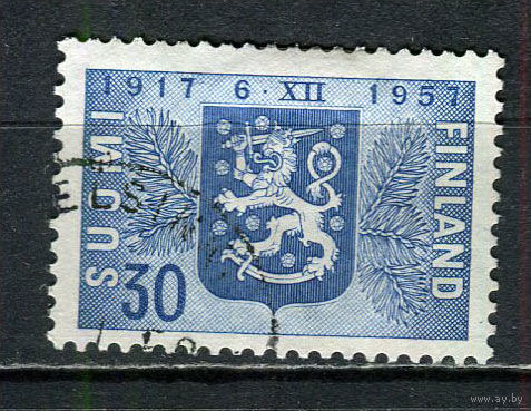 Финляндия - 1957 - 40 лет независимости - [Mi. 486] - полная серия - 1 марка. Гашеная.  (Лот 90Fz)-T25P39