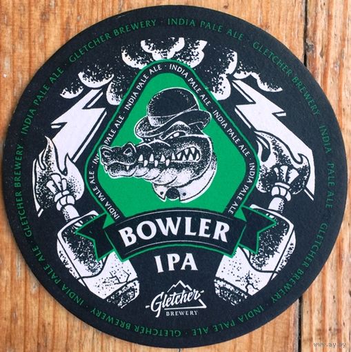 Подставка под пиво Bowler IPA No 1, большая (диаметр 110 мм)