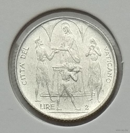 Ватикан 2 лиры 1968 г. Не в холдере