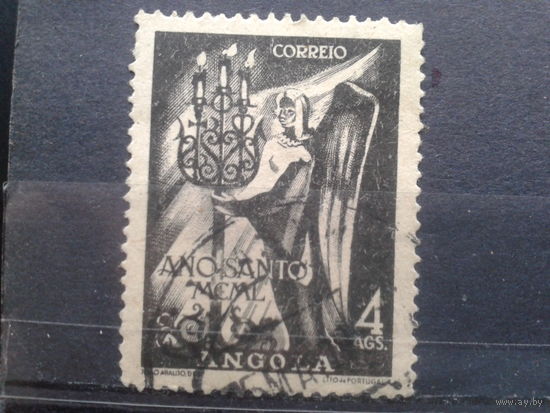 Ангола, колония Португалии, 1950. Ангел с подсвечником