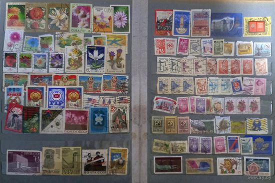 Альбом с марками 400 штук