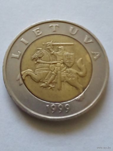 Литва 5 лит 1999 г.(2)