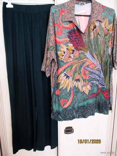 Яркая пижама. Вискоза. Беларусочка. Р.54-56