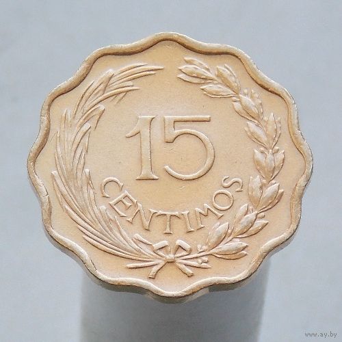 Парагвай 15 сентимо 1953