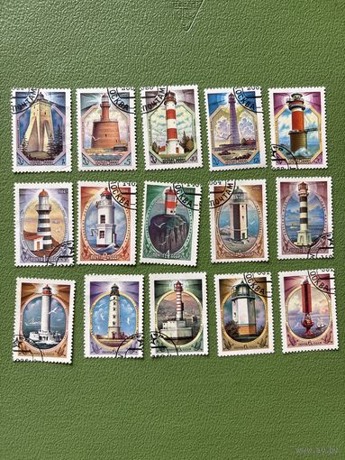 Маяки серии марок СССР 1982,1983,1984 гаш.