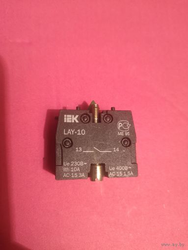 Блок контактный (дополнительный контакт) BDK21 (LAY-10) 1NO для LAY5 IEK