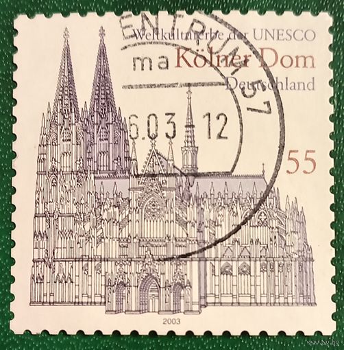 Германия 2003. Архитектурный чертёж Кёльнского собора