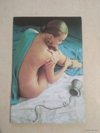 Карманный календарик. Девушка. Эротика. 1993 год