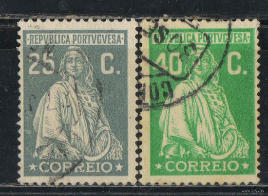 Португалия Респ 1926 Вып Церера Стандарт #414,416