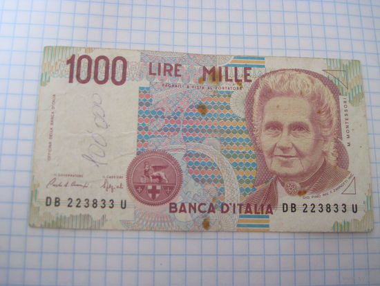 1000 лир 1990 г с рубля!