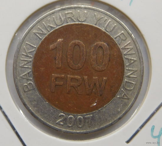 Руанда 100 франков 2007 г