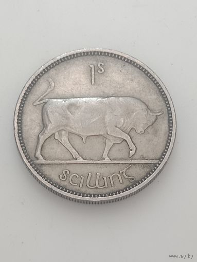 Ирландия 1 шиллинг  1954 года .