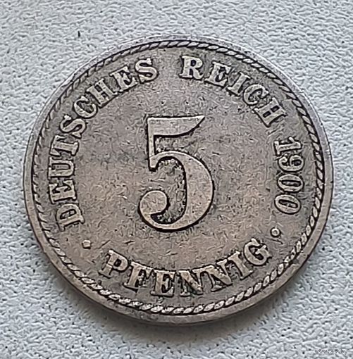 Германия 5 пфеннигов, 1900 A  2-1-62