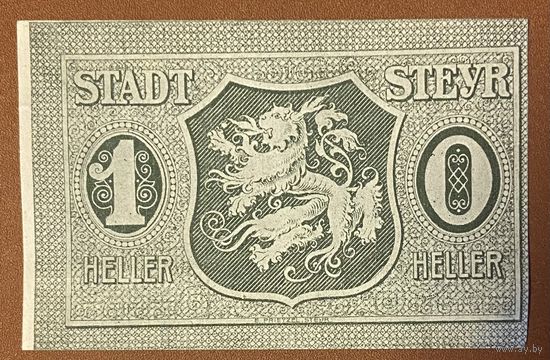 Нотгельд Австрия Штайр ,10 геллеров 1920 год