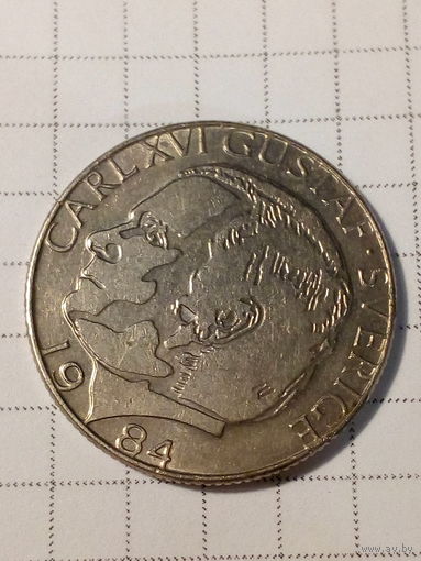 1 крона Швеция 1984 год