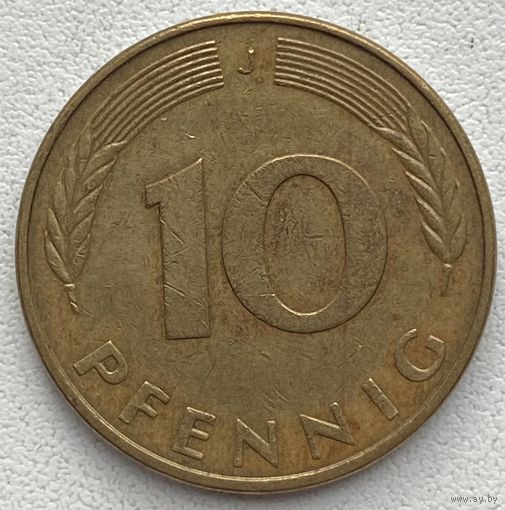 Германия 10 пфеннигов 1981 г. J