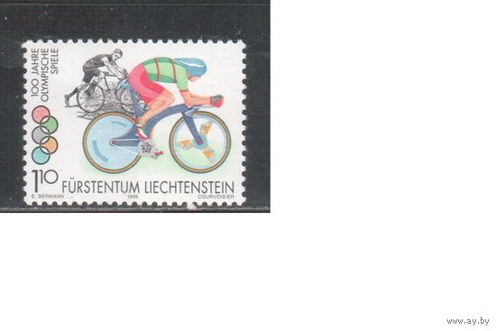 Лихтенштейн-1996(Мих.1131) ** , Спорт, Велосипед, Велоспорт