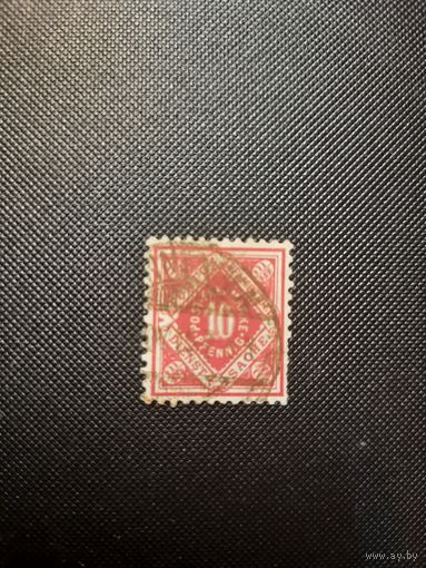 Вюртемберг. Доплатная. 1906г. гашеная