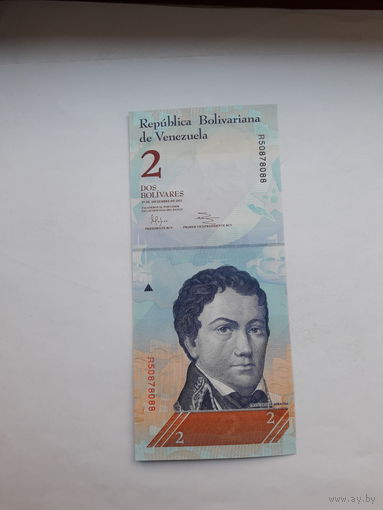 Венесуэла 2 боливара  27.12 2012