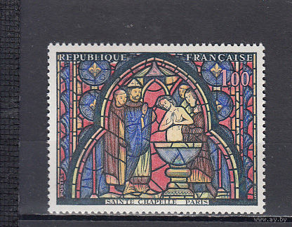 Живопись. Франция 1966. 1 марка. Michel N 1559 (0,5 е).