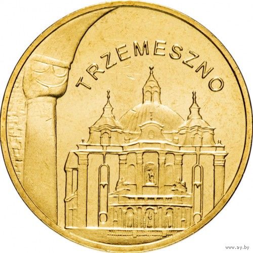 Польша 2 злотых, 2010 Города Польши - Тшемешно UNC