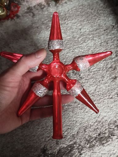 Редкое навершие,красное стекло,каталог,с рубля