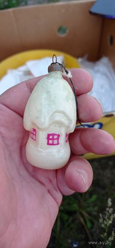 РЕДКАЯ ЁЛОЧНАЯ ИГРУШКА СССР ДОМИК  ЛОТ 10 КАТАЛОГ СОСТОЯНИЕ ! НА  ФОТО . ОРИГИНАЛ  .  Распродажа Коллекции !!! . Экспресс  Аукцион  не с рубля без МПЦ и прочего 3 ДНЯ  .Много лотов в продаже .