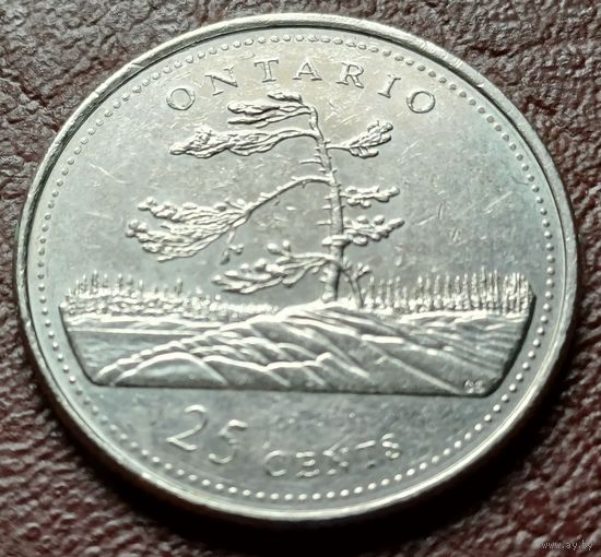 Канада 25 центов, 1992 Онтарио     ( 1-7-1 )