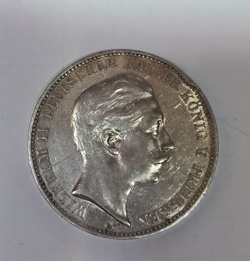 3 марки 1909 Пруссия остатки блеска