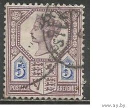 Британия. Королева Виктория. 1887г. Mi#93.