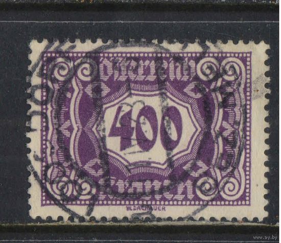 Австрия Респ Доплатные 1922 Номинал Стандарт #121