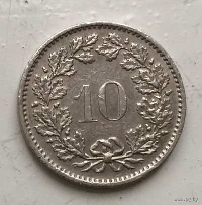 Швейцария 10 раппен 1975